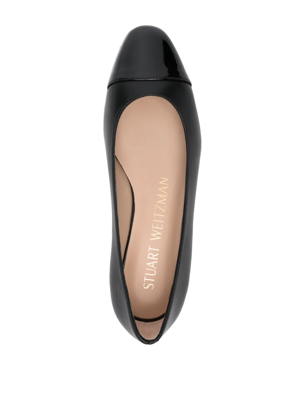 Балетки Pearl Flat Stuart Weitzman, черный — фото 4