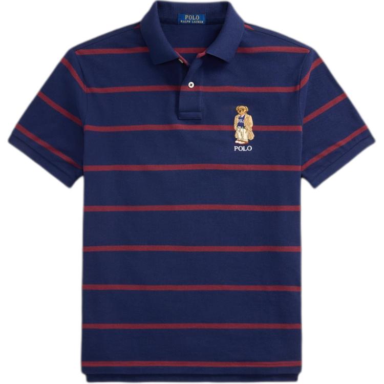 

Хлопковая поло Polo Ralph Lauren, синий/красный
