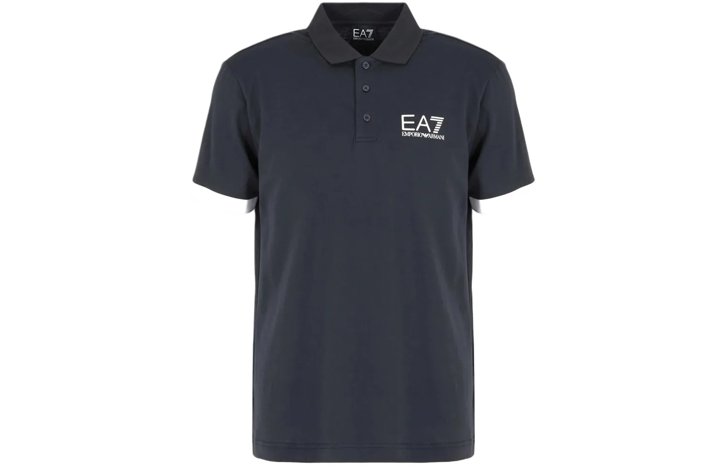 EMPORIO ARMANI Футболка-поло EA7 SS24 мужская темно-синяя — фото 3