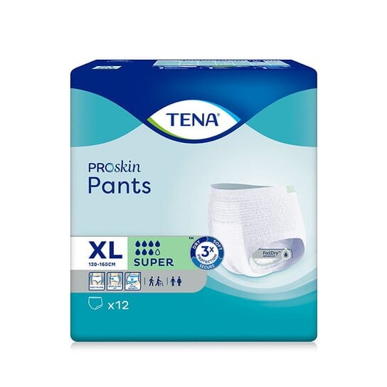 

Впитывающие трусы, супербрюки Proskin, XL, 12 шт. Tena