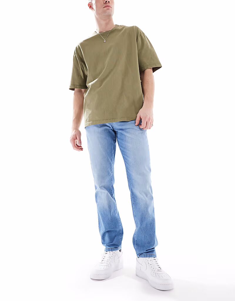 

Джинсы Wrangler Texas slim fit легкие, светло-синие