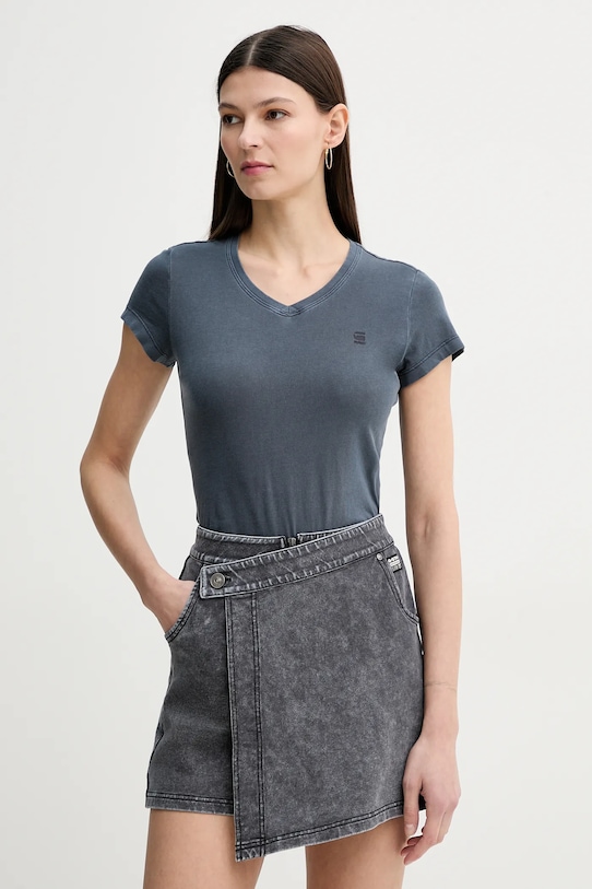 

Хлопковая футболка overdyed eyben slim vt 2.0 G-Star, темно-синий