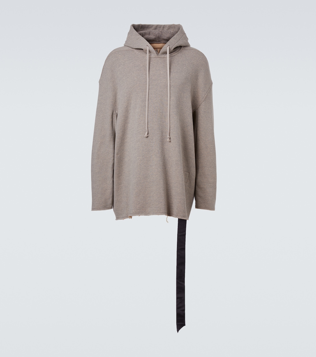 

Питер хлопковый худи Rick Owens, Melange Grey