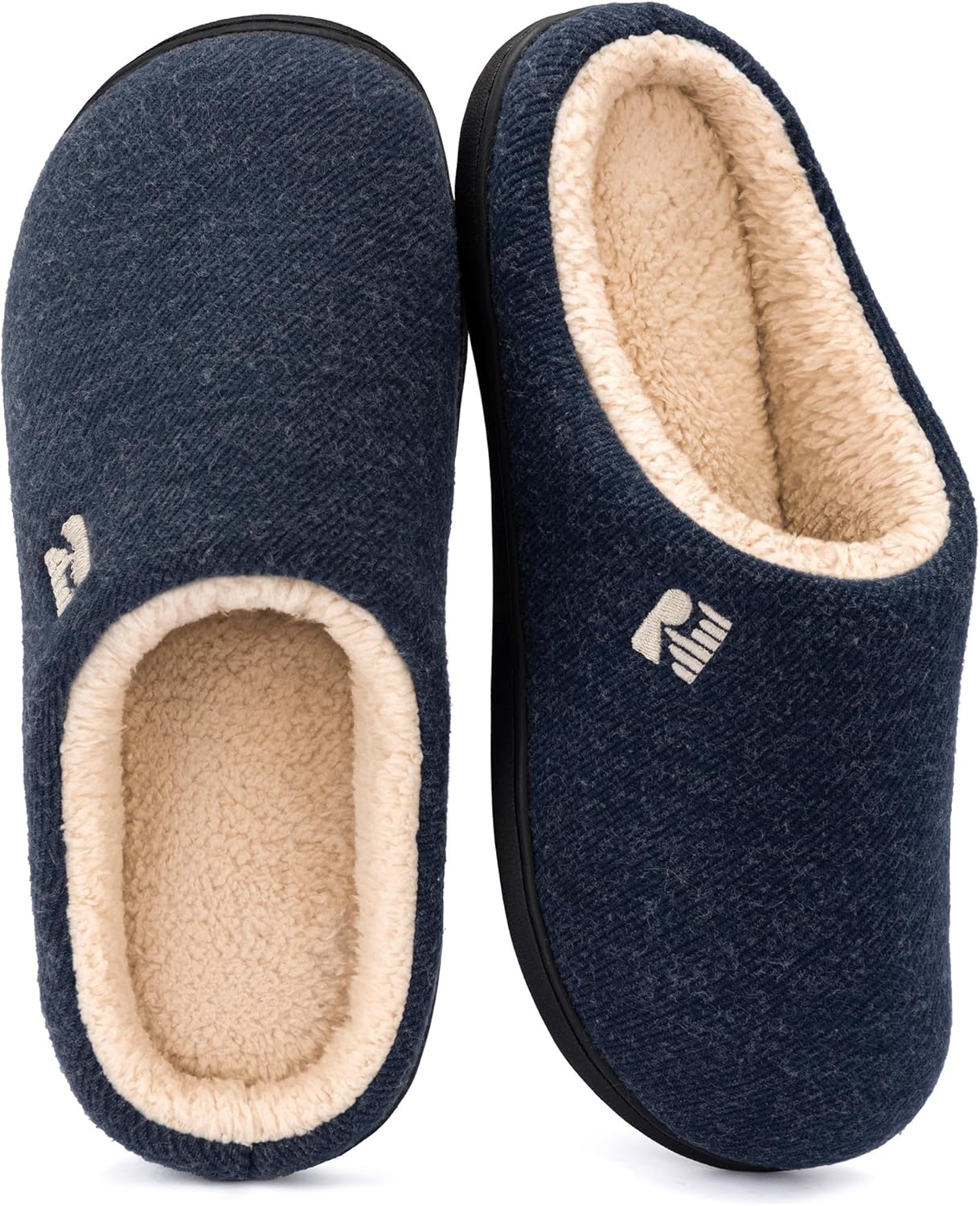 

Мужские тапочки RockDove с подкладкой из шерпы и амортизирующей стелькой из мемори-фоам, синий