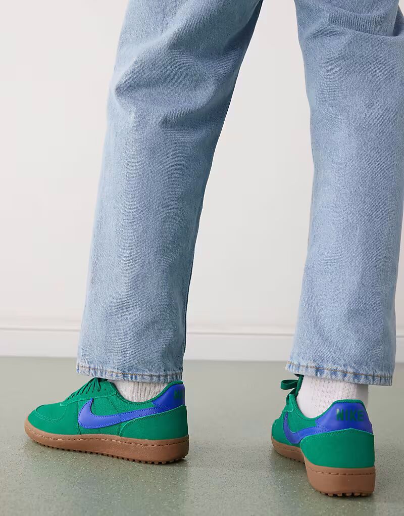 Кроссовки Nike Field General зеленого цвета — фото 4
