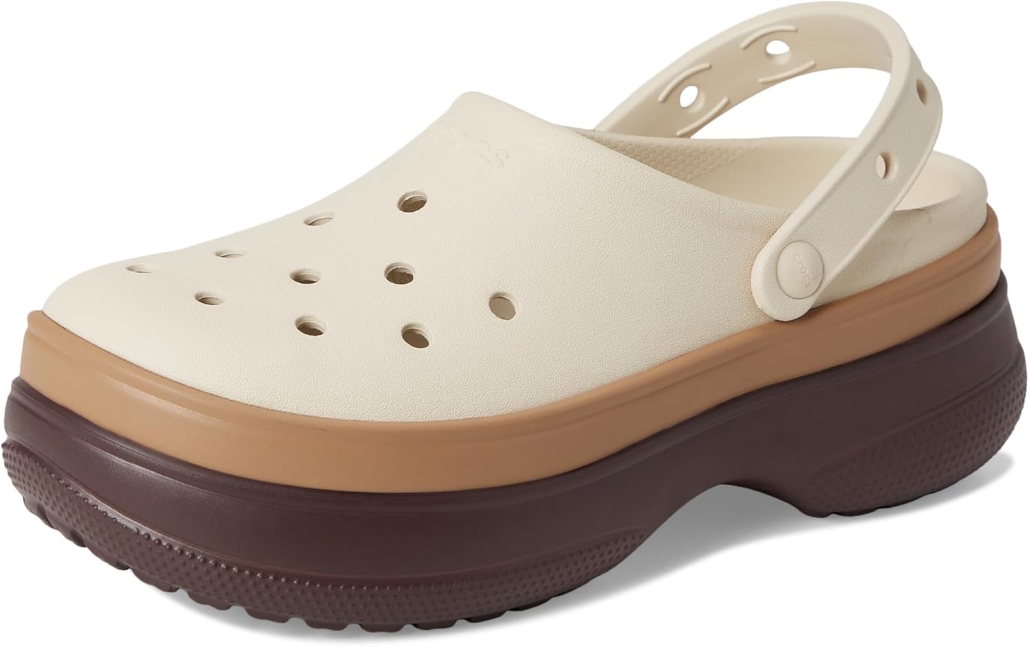 Сабо Унисекс Классические Сабо на Платформе Crocs, Mocha — фото 2