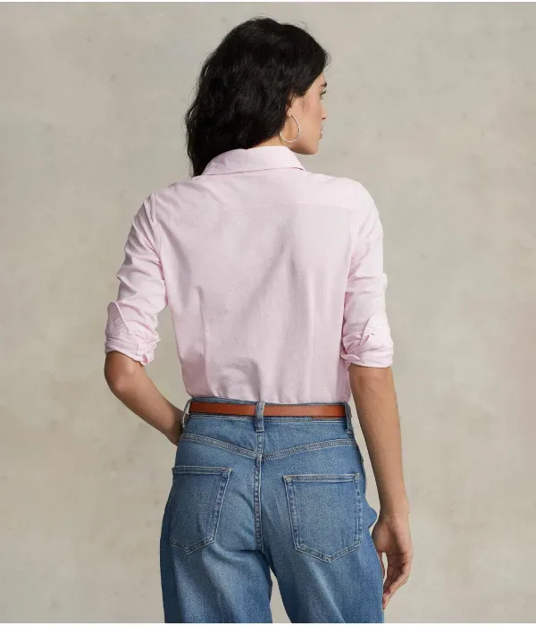 Футболка Хайди slim fit Polo Ralph Lauren, пудрово-розовый — фото 3