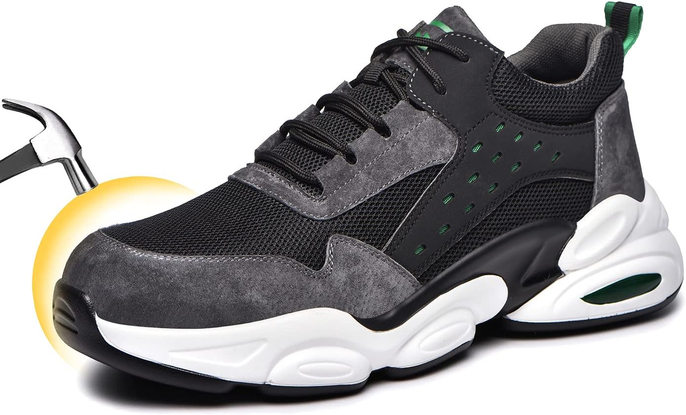 

Легкие износостойкие вязаные замшевые защитные кроссовки для мужчин и женщин U-Lite, серый