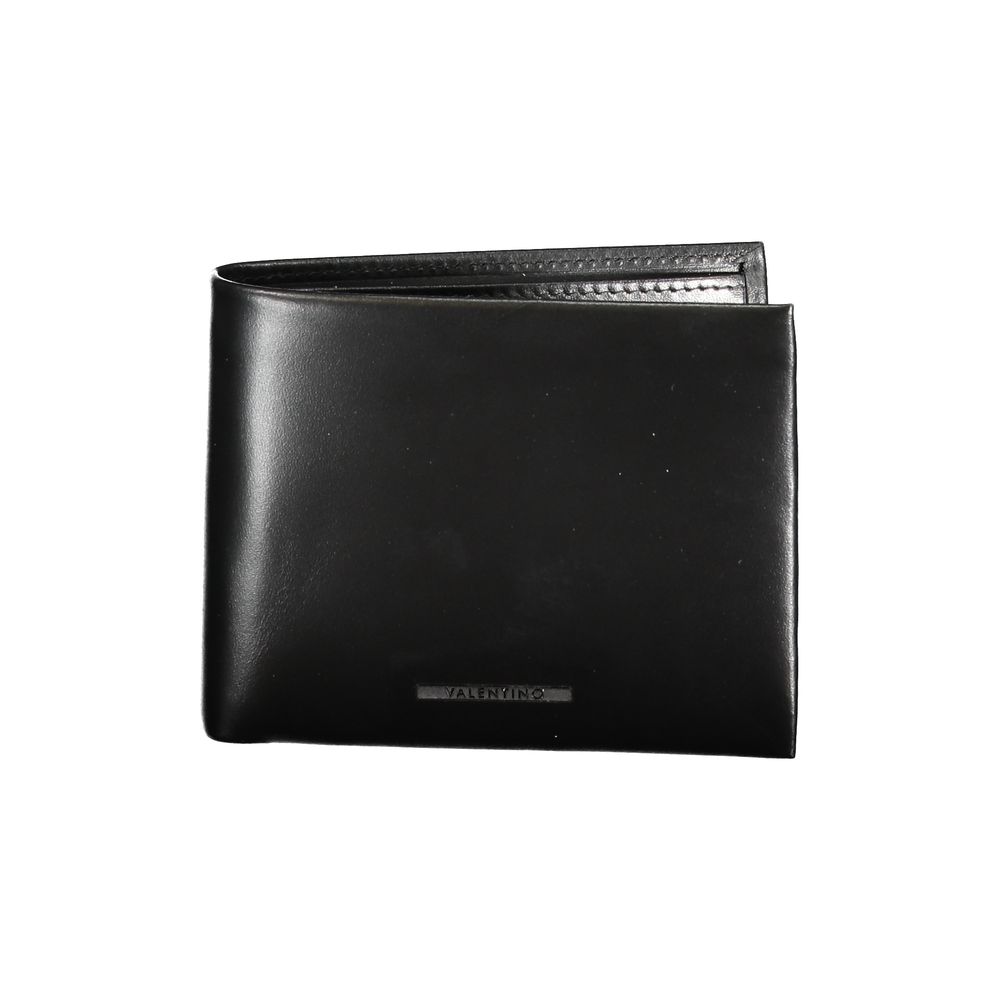 

Черный кожаный кошелек Valentino Bags, Black