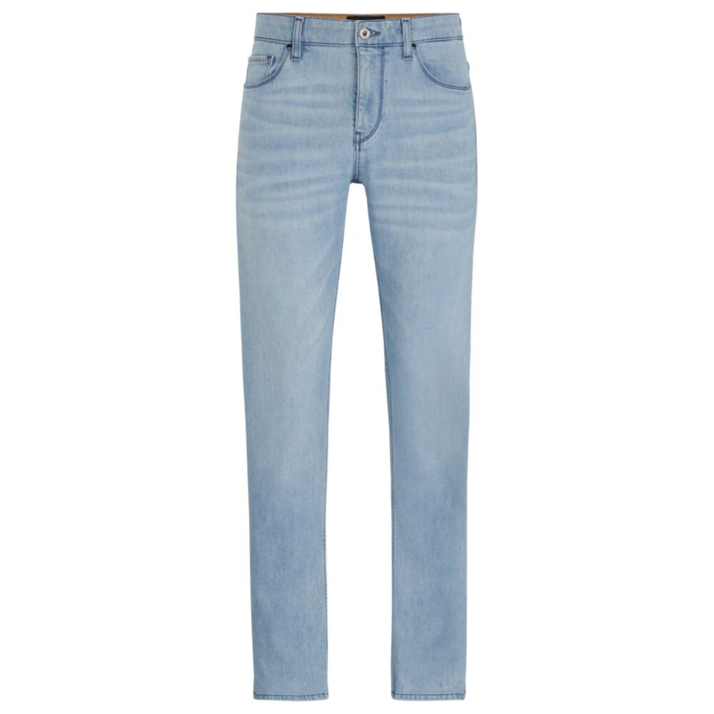 

Джинсы узкого кроя из синего итальянского денима. BOSS, цвет Turquoise