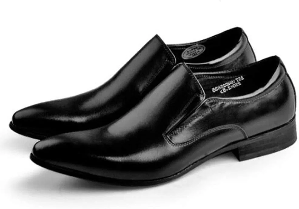 Лоферы кожаные, британский стиль, офисные, Black-38 GrVpM