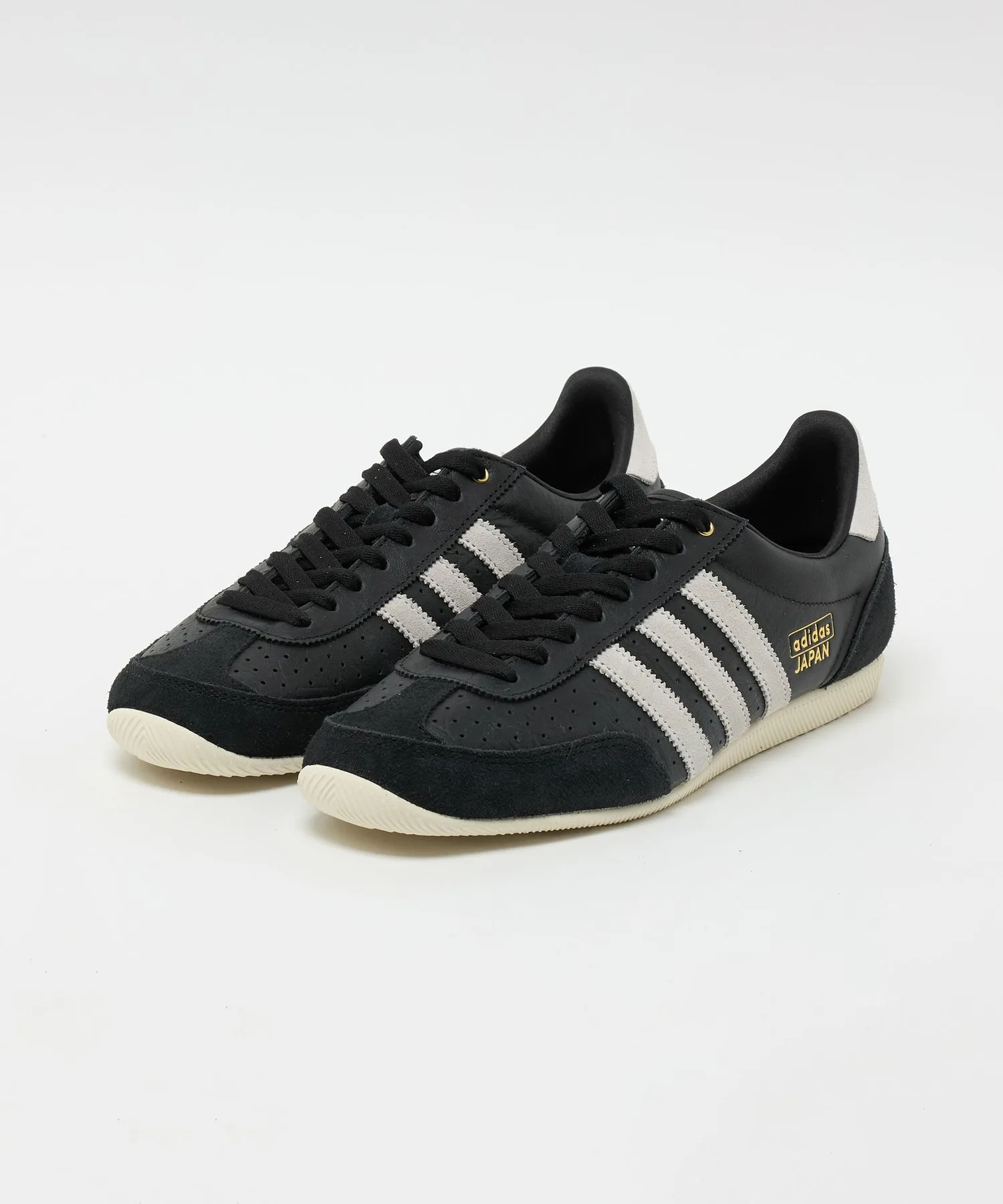 Мужские кроссовки из натуральной кожи adidas Originals JAPAN чёрные — фото 3