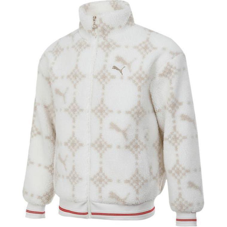 

PUMA Белый мужской пиджак с бархатной текстурой, White