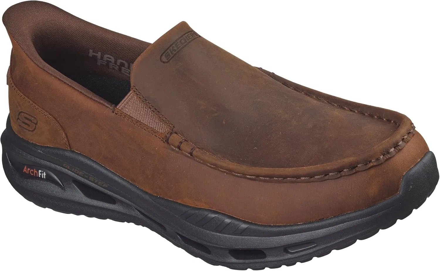Мокасины с поддержкой стопы Skechers, коричневый Skechers USA Men's — фото 4