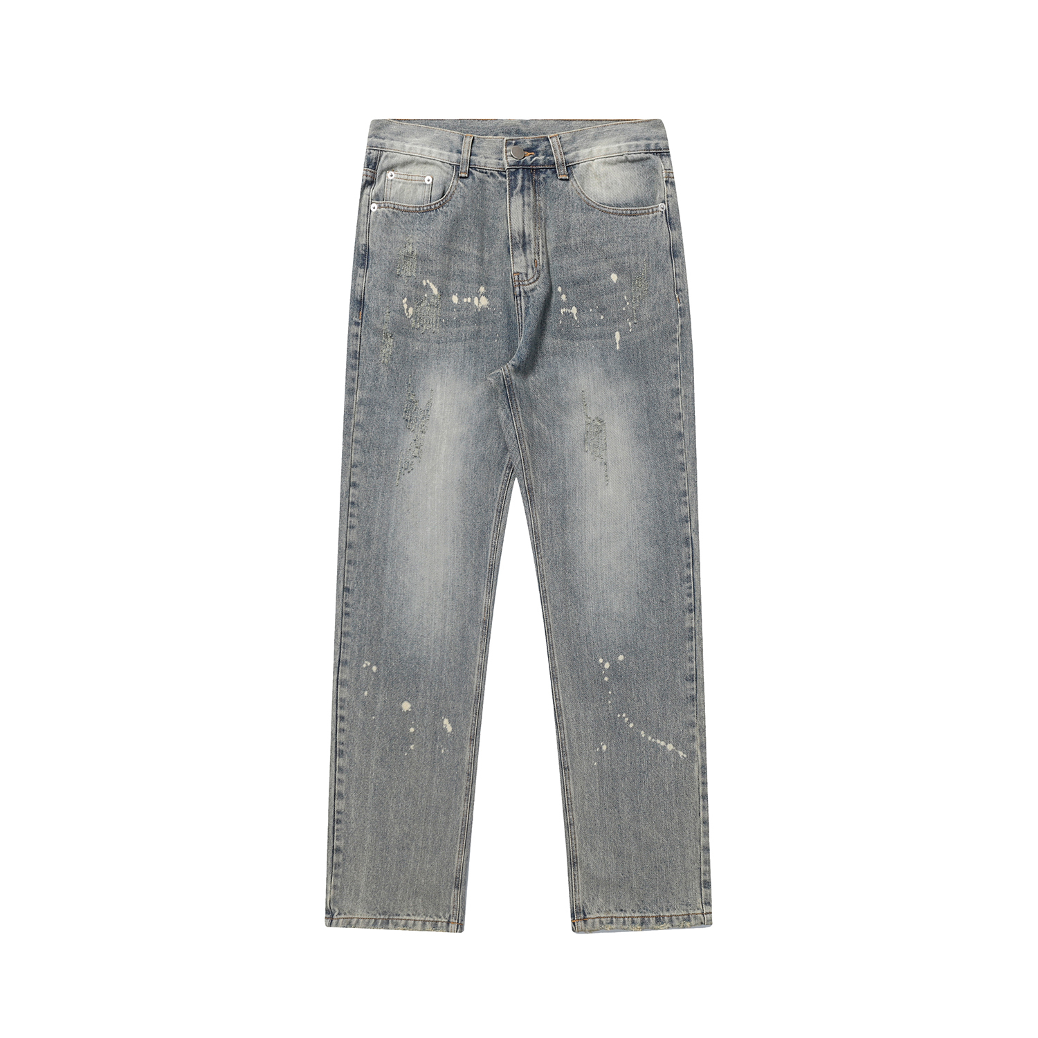 

Джинсы Unisex FEAROM, винтажные синие в стиле рваные