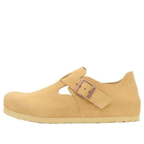 

Кроссовки london suede leather narrow fit shoes 'latte cream' Birkenstock, желтый