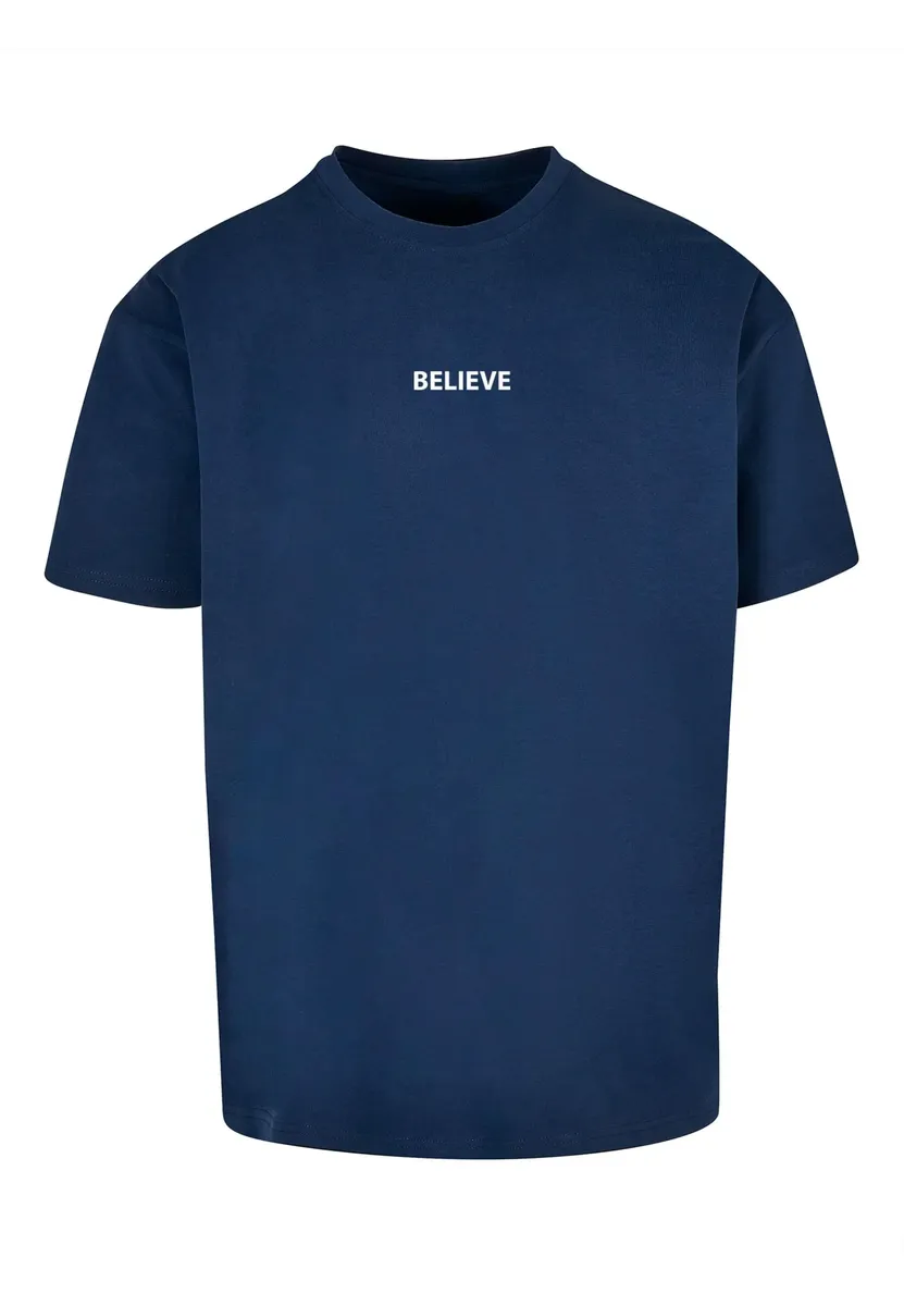 

Футболка Merchcode "Мужская футболка большого размера "Believe Front Heavy Oversized", синий