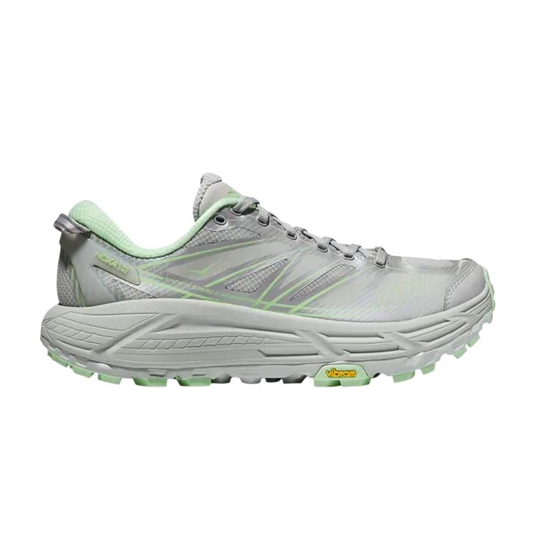 

Кроссовки HOKA Mafate Speed 2 'Harbor Mist Lime Glow', серый