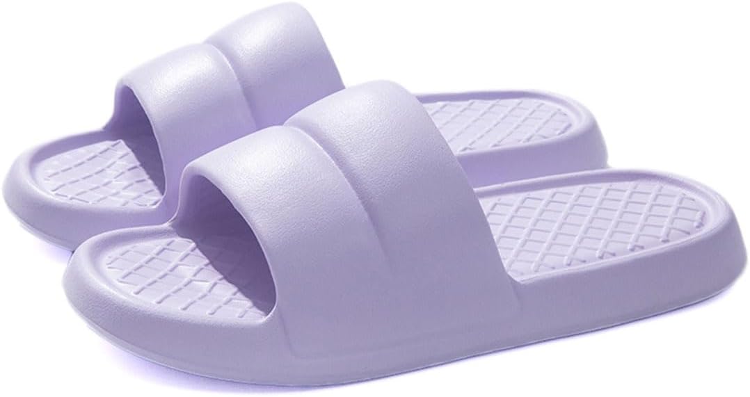 

Унисекс шлепанцы Rojeam с противоскользящей подошвой, быстро сохнущие, для душа, дома, ванной, сада и бассейна, фиолетовый