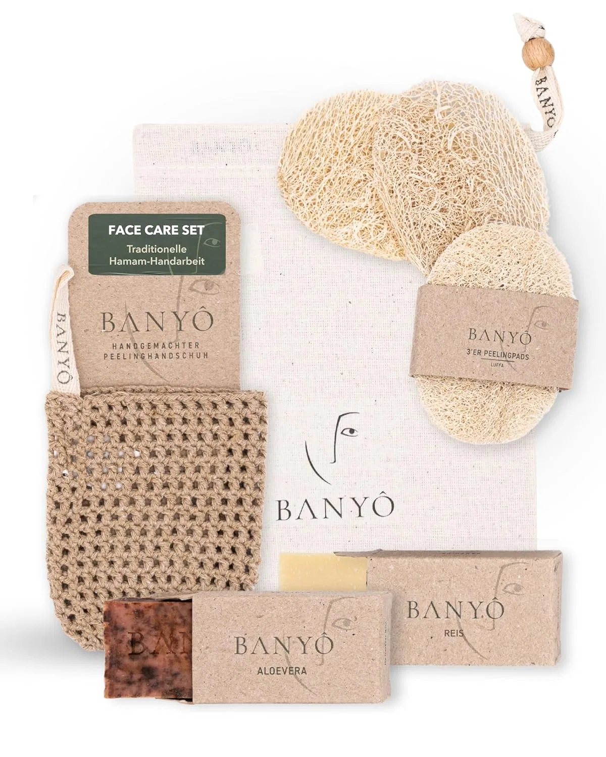 Набор для ухода за лицом BANYÔ Hamam с рисом и алоэ вера Banyô