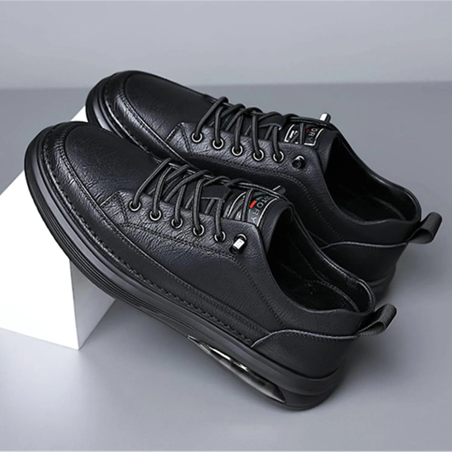 Мужские повседневные кожаные туфли, Loafers & Slip-Ons, черный SywzX&xfybz — фото 3