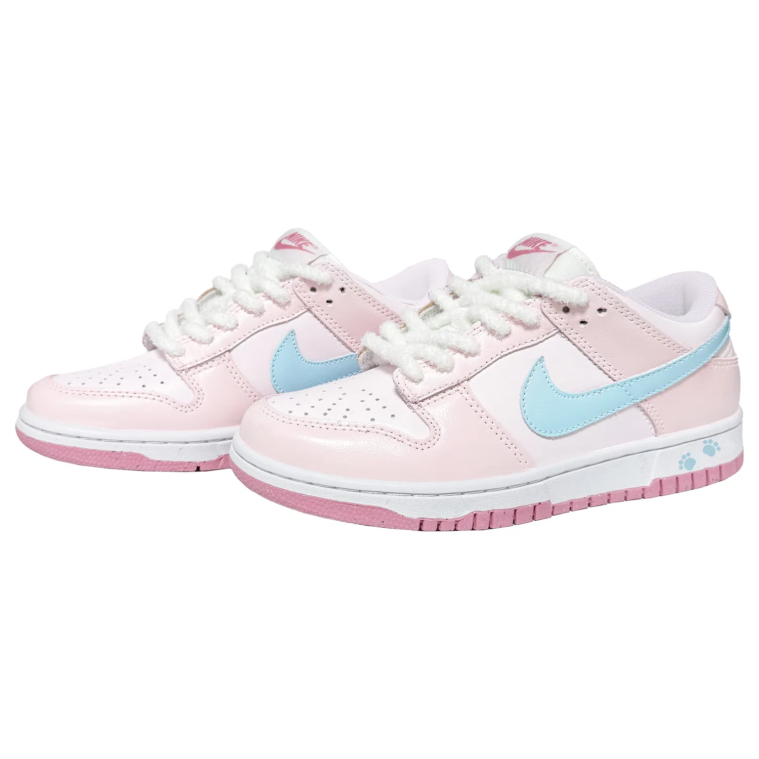 Детские скейтбордические кроссовки Dunk для младших классов Nike, Blue Pink — фото 4