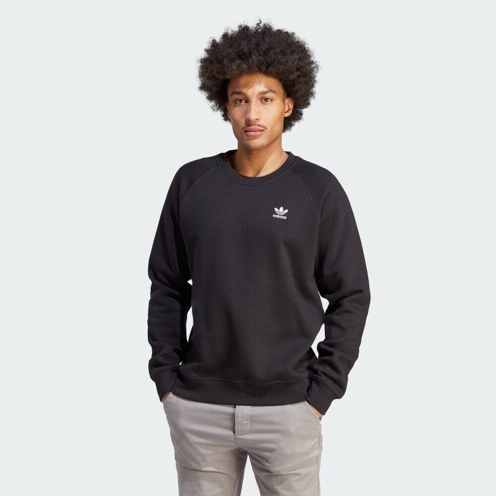 

Толстовка Adidas Trefoil Essentials Crewneck, черный