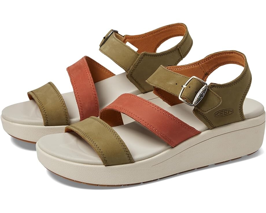 

Туфли KEEN Ellecity Backstrap, цвет Martini Olive/Baked Clay
