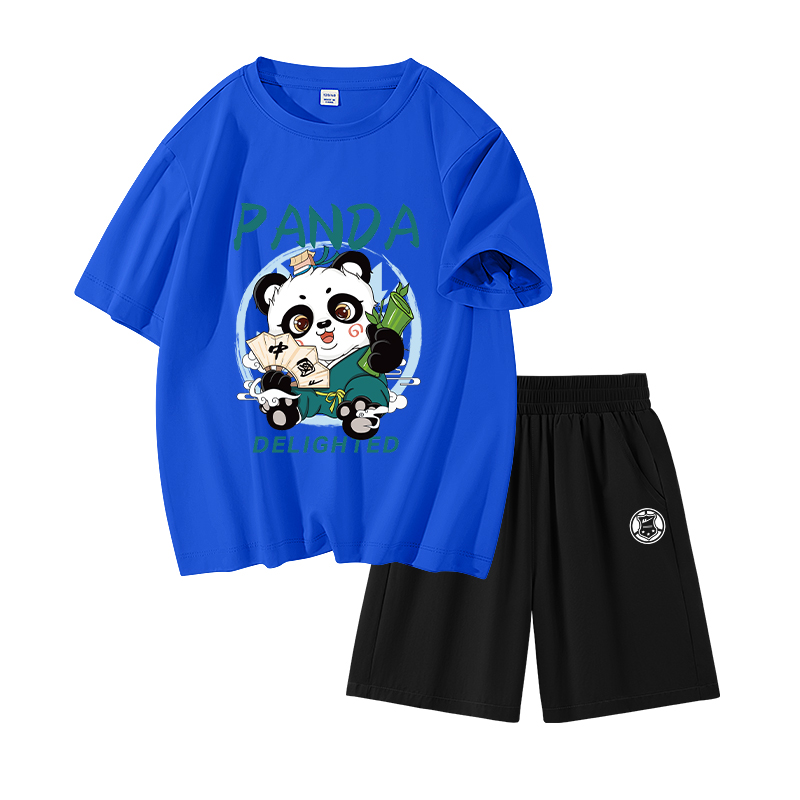 Детская повседневная спортивная одежда WARRIOR, белый/h chinese panda - черный/h shield k — фото 4