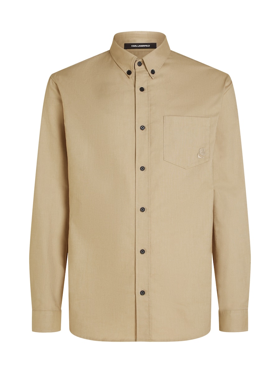 

Рубашка на пуговицах классического кроя Karl Lagerfeld, светло-коричневый