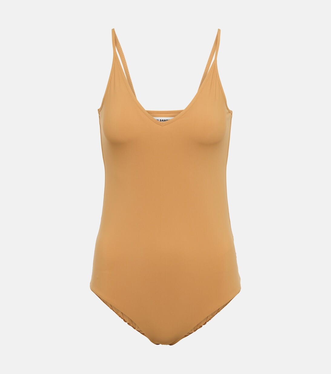 

Боди из джерси JIL SANDER, бежевый