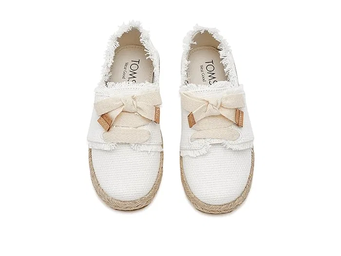 Кеды Carolina Lace-Up TOMS Kids, White — фото 3