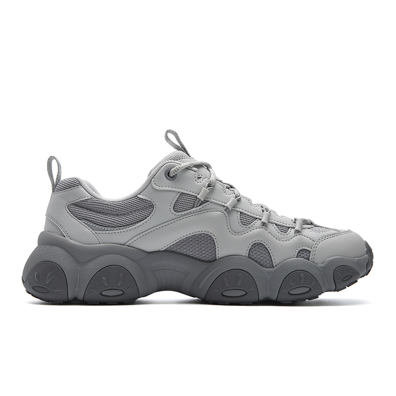 Кроссовки мужские FLUID 7 Cushioning Abrasion Resistant Breathable Coverage Lightweight Low top Chunky серые FILA, Lotus серый/Alloy серый — фото 3