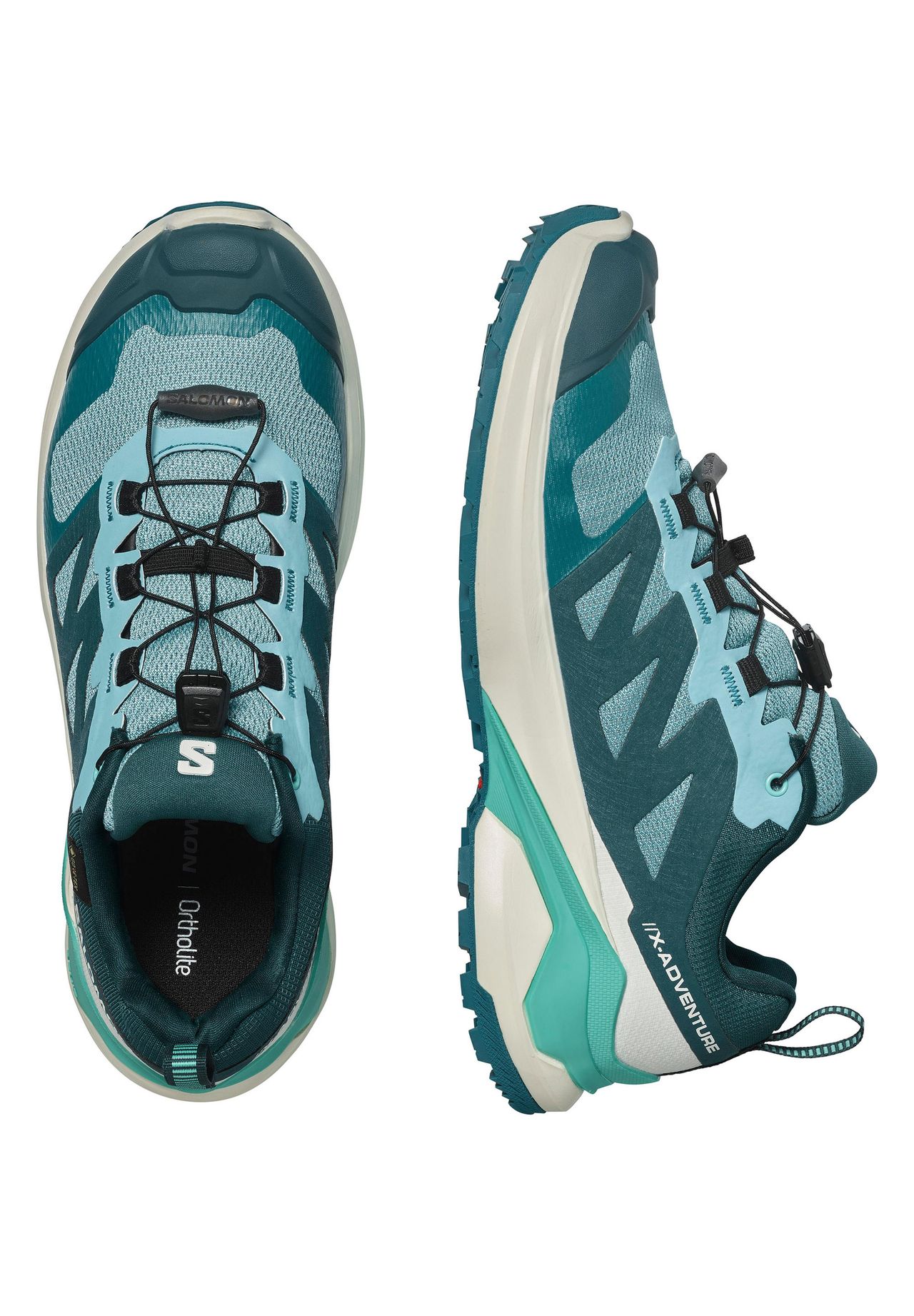 Многофункциональная обувь X-ADVENTURE Ortho Lite женская Salomon, цвет Dusty Turquoise-vanilla Ice-cockatoo — фото 3
