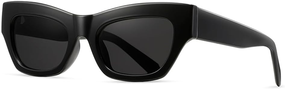 

Солнцезащитные очки в квадратной оправе, поляризованные, мужские, с защитой от УФ-излучения UV400, женские, модные, «кошачий глаз», солнцезащитные очки для женщин, ацетатные, унисекс WNCKSQ, Black