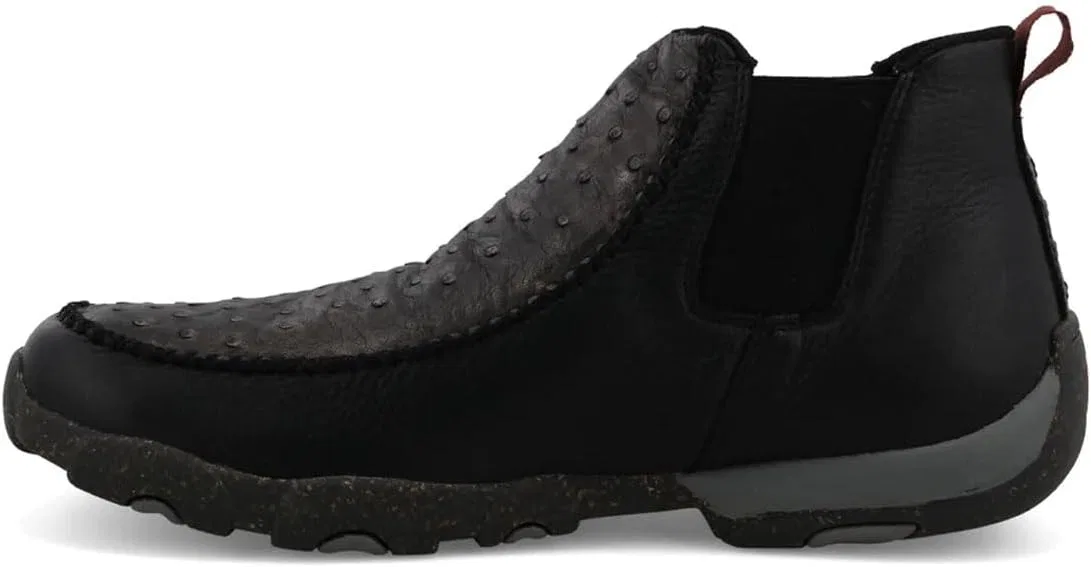 Мокасины Twisted X Chelsea Driving Moc, Black & Black Ostrich — фото 2