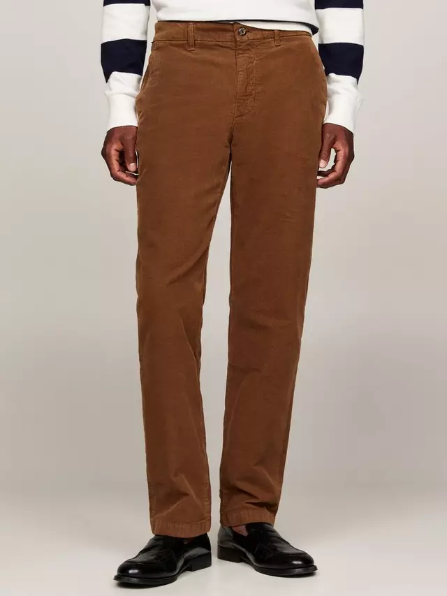 

Брюки чинос Tommy Hilfiger Denton Corduroy, цвет highland/khaki