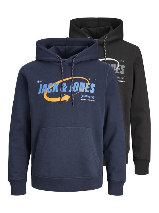 

Комплект из 2 толстовок стандартной посадки Jack&Jones, черный