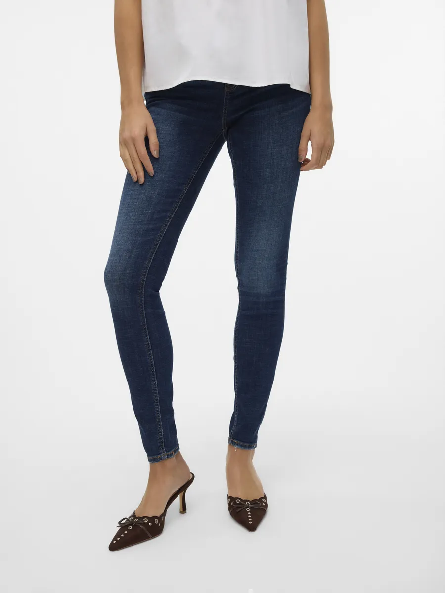 

Джинсы скинни Vero Moda "VMFLASH MR SKINNY JEANS LI3303 GA NOOS", синий