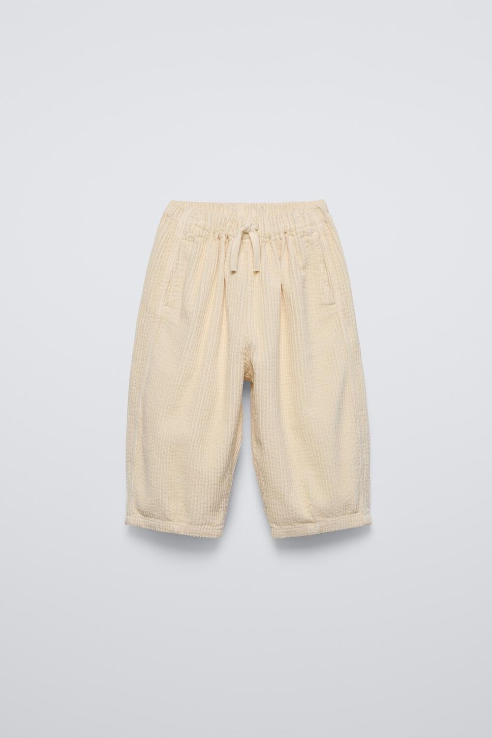 

Мешковые вельветовые брюки ZARA, экрю