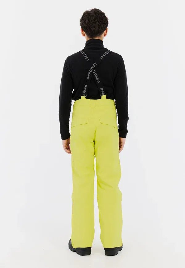 Штаны снежные Protest Spikety jr snow pants, лаймовый всплеск — фото 2