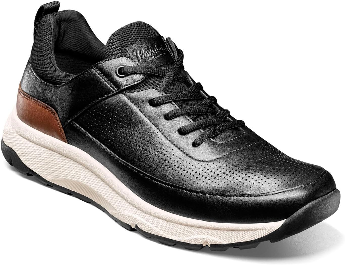 

Мужские кроссовки Florsheim, модель Satellite с перфорацией и шнуровкой, черный