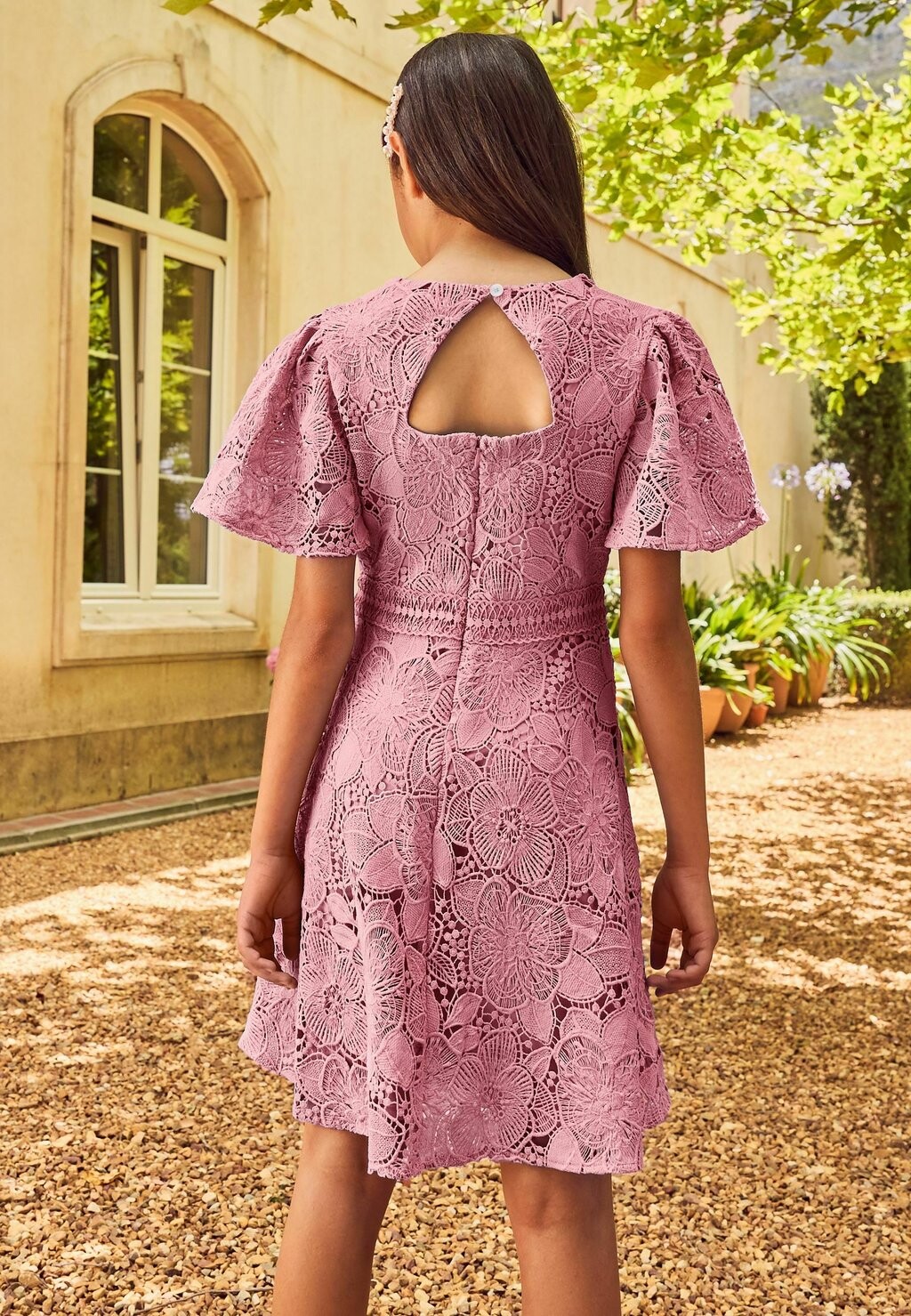 

Коктейльное платье / Вечернее платье FLUTTER SLEEVE REGULAR FIT Lipsy, розовый