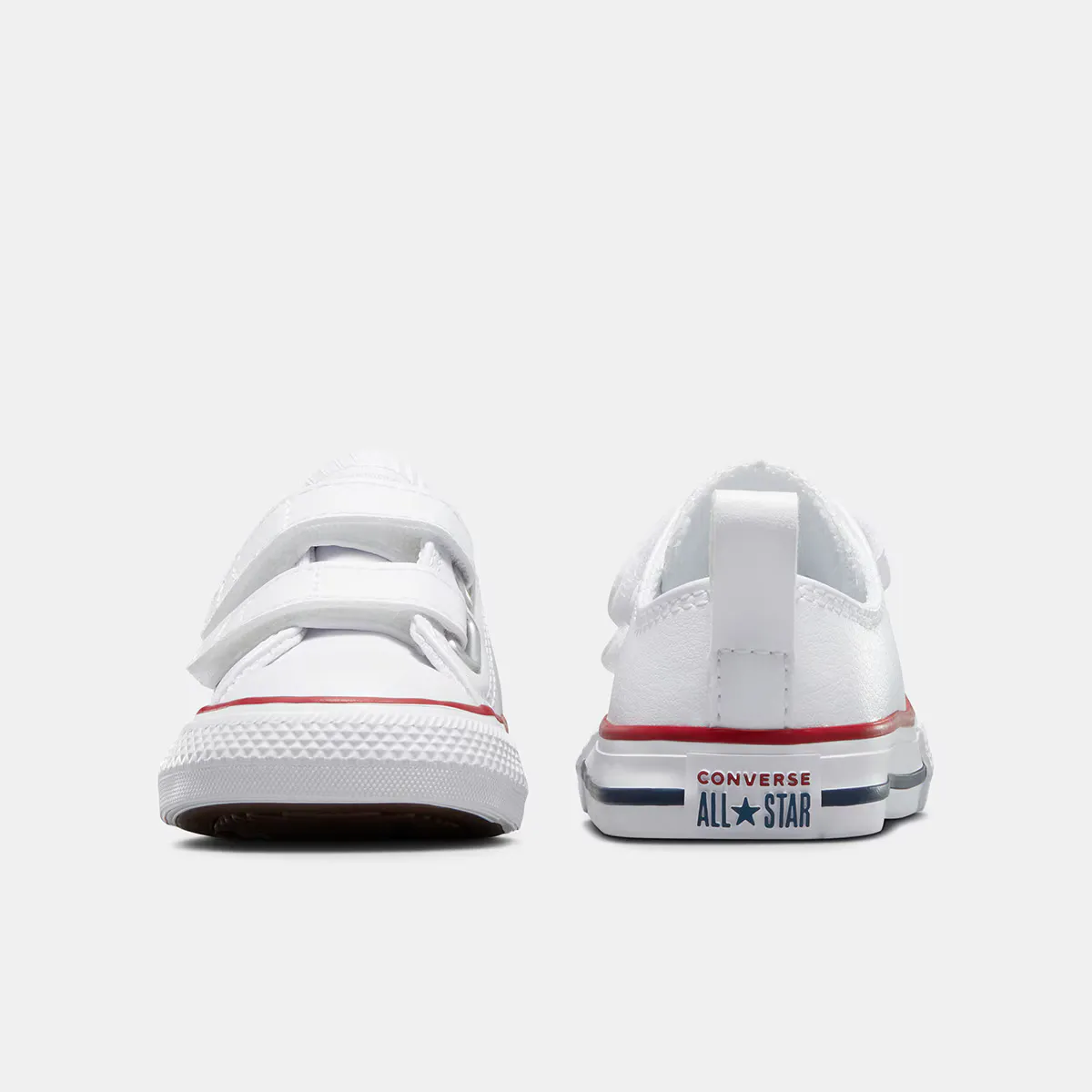 Converse Chuck Taylor All Star 2V Low кожаные повседневные кеды для малышей/малышей, белый — фото 2