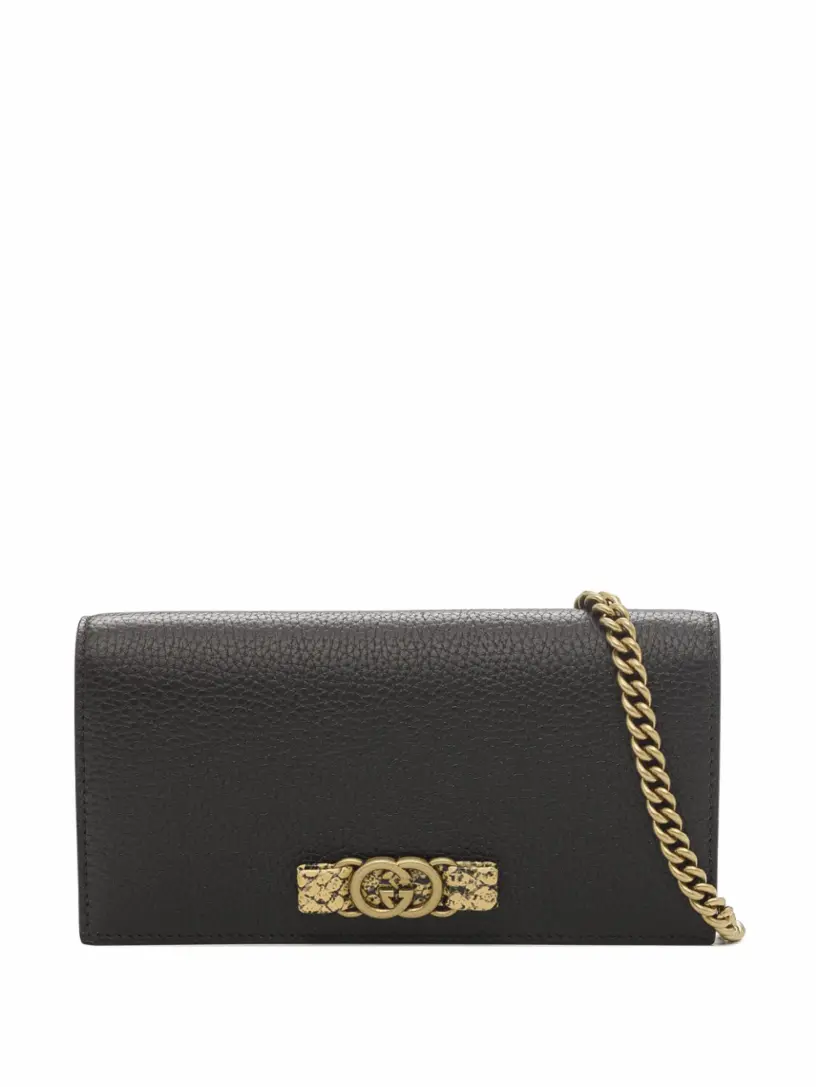 

Кожаное портмоне Interlocking G Gucci, черный