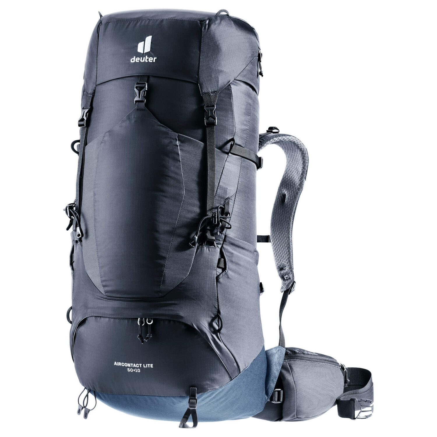 

Рюкзак Deuter Aircontact Lite 50 + 10 Trekking 76 cm, цвет black marine