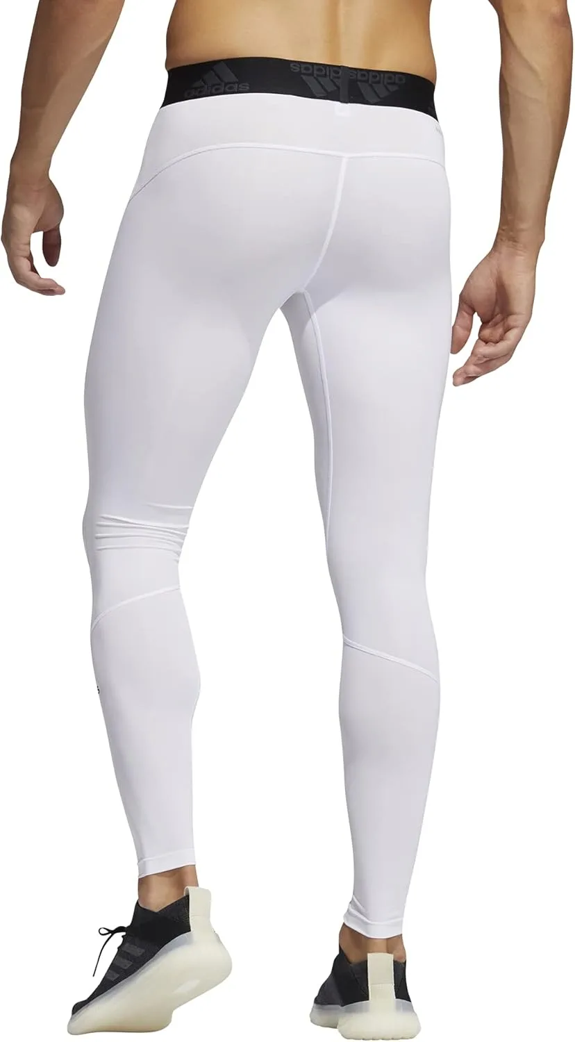 Мужские лонгсливы Adidas Techfit, белый — фото 2