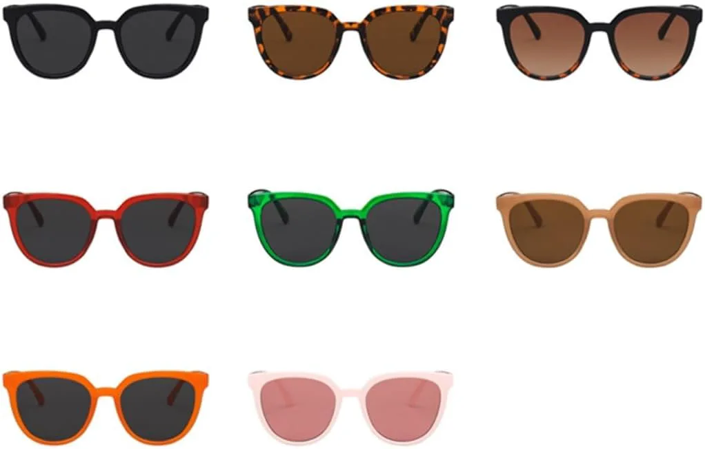 

Солнцезащитные очки с защитой UV400 | Маленькие овальные цветные линзы | для женщин и мужчин, для занятий спортом на открытом воздухе и вождения DSVIGF, Black Tea