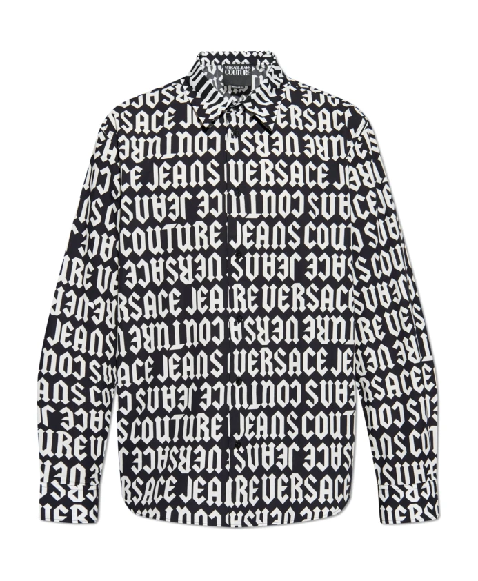 

Рубашка с логотипом Versace Jeans Couture, черный