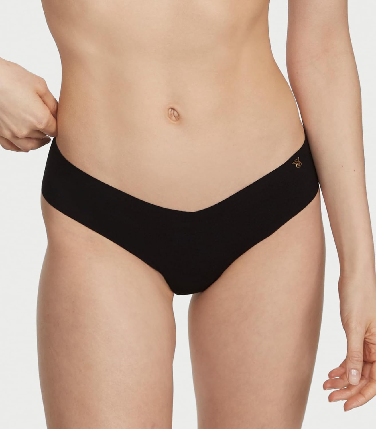 Женские трусики-стринги Victoria's Secret Women's No Show Thong Underwear, мультиколор — фото 2